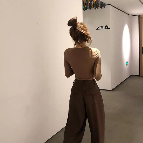 Loose Straight Wild Wide-Leg Casual Pants